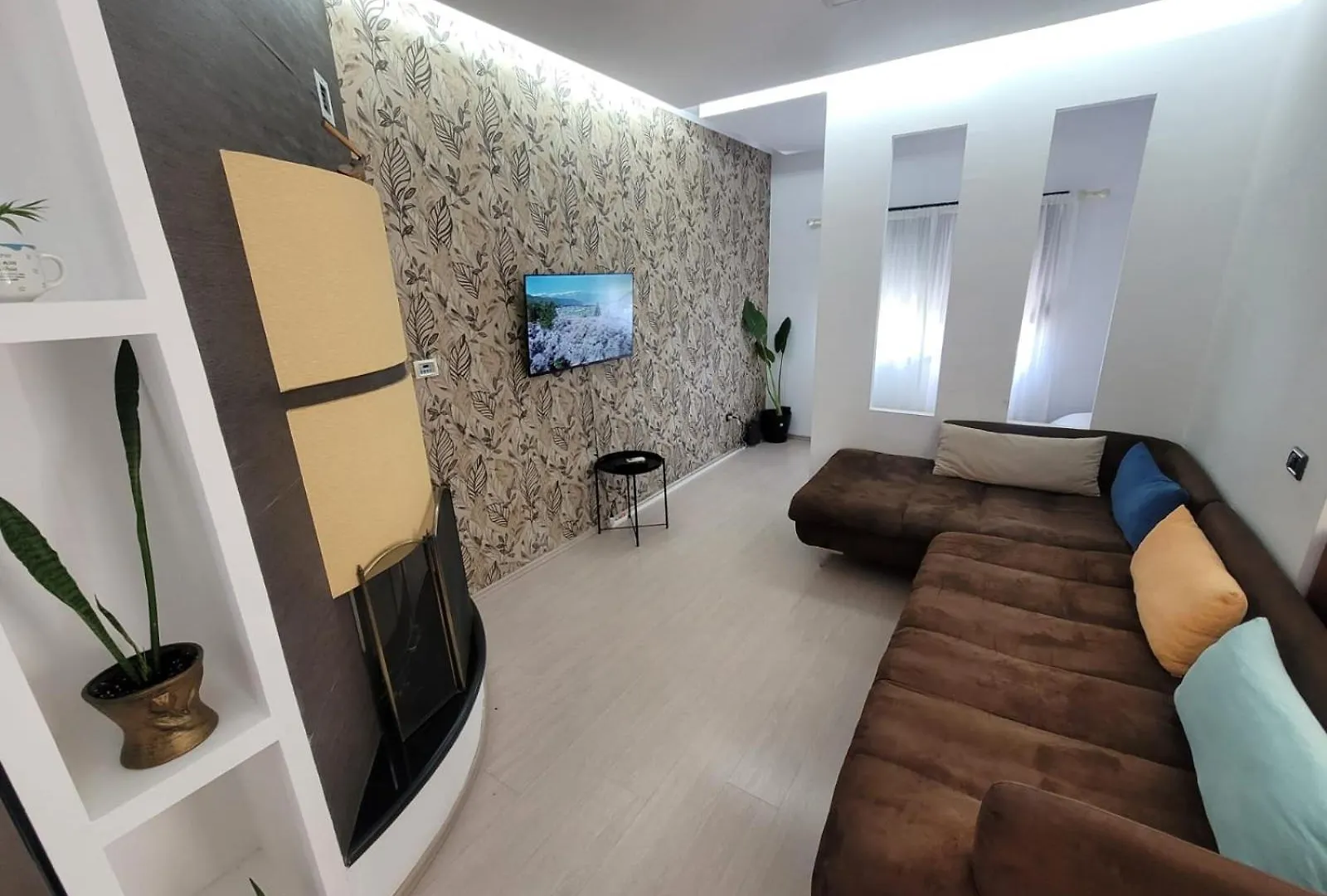 An Apartment With Fireplace Tirana Albania