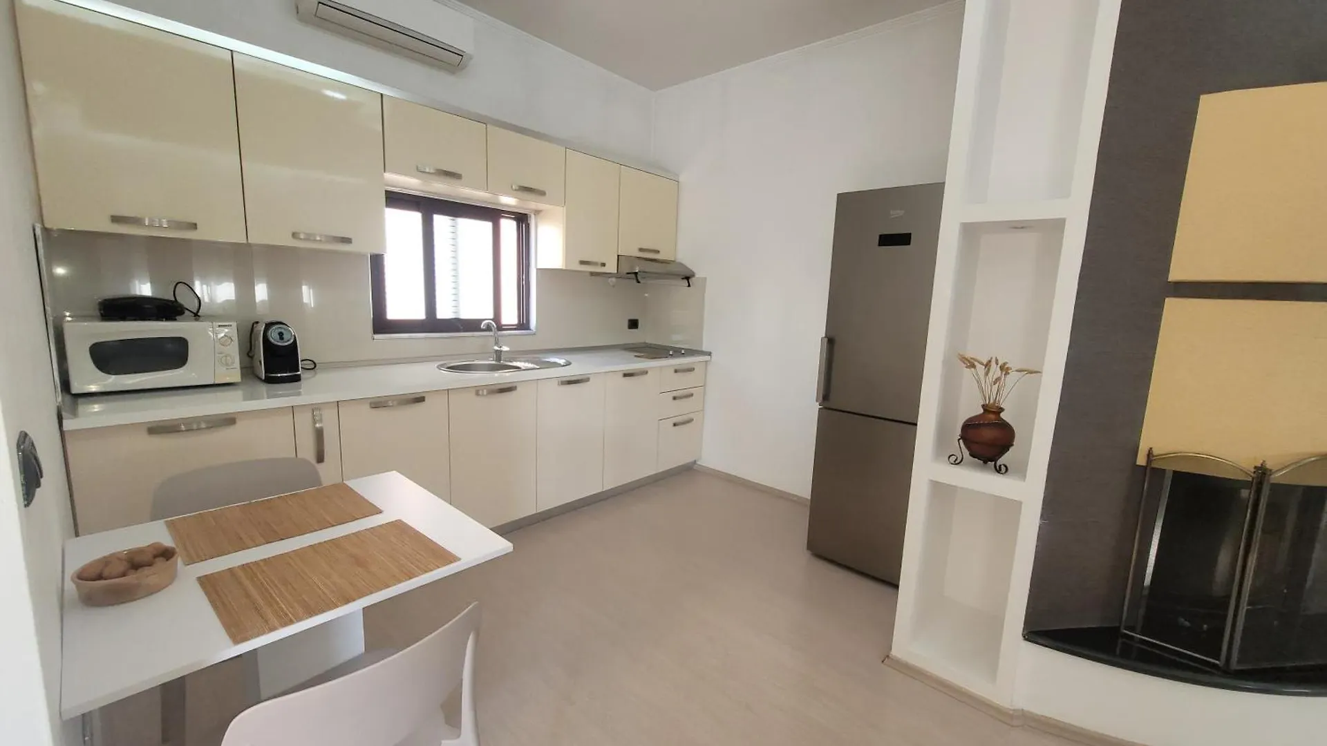 An Apartment With Fireplace Tirana