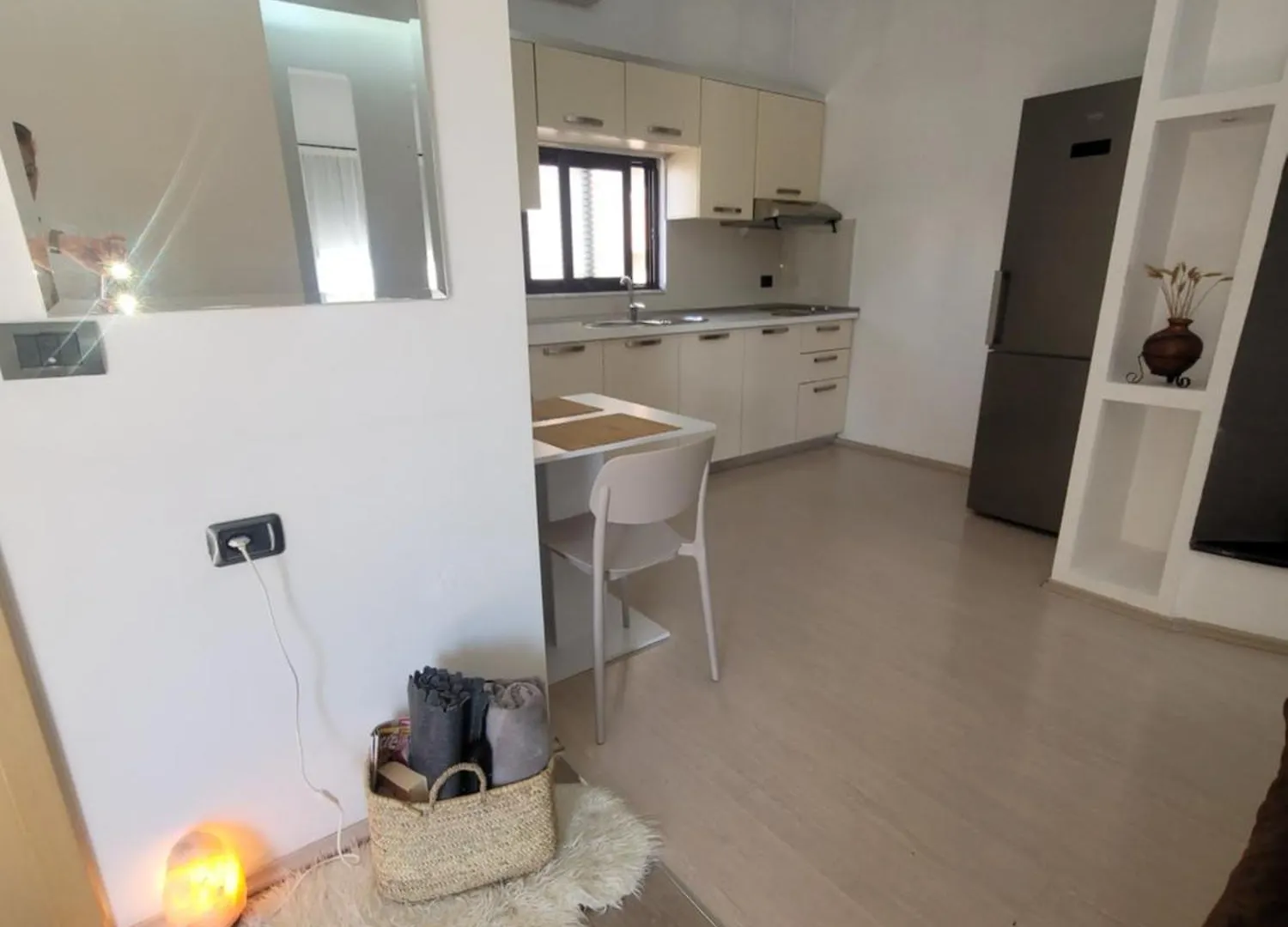 An Apartment With Fireplace Tirana