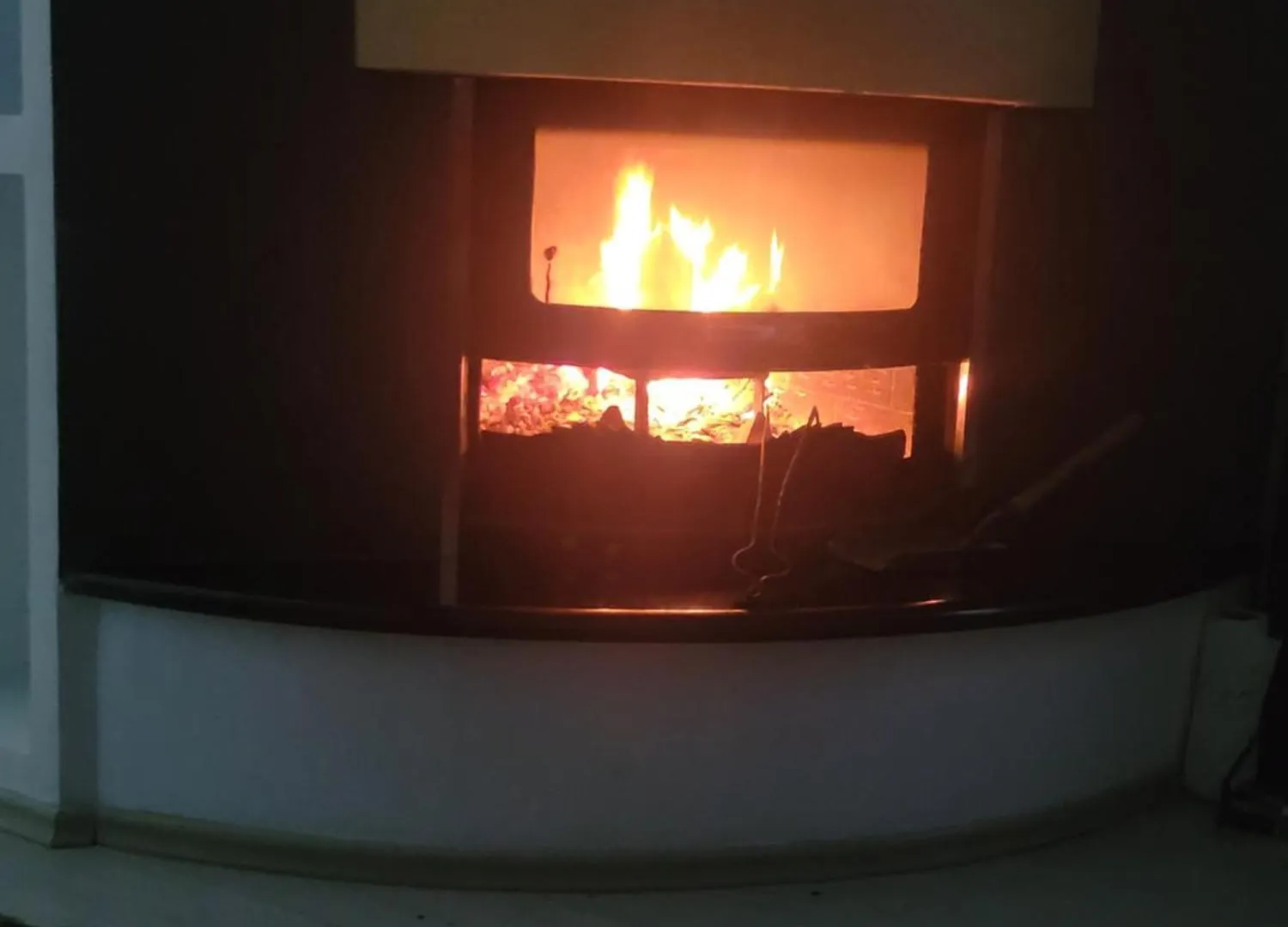 An Apartment With Fireplace Tirana